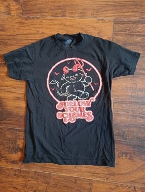 Follow Your Schemes Black Satan Goth T-shirt